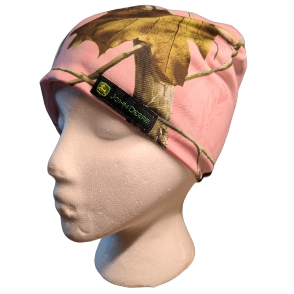 John Deere 9’inch Reversible Pink Camo Camouflage Beanie Hat